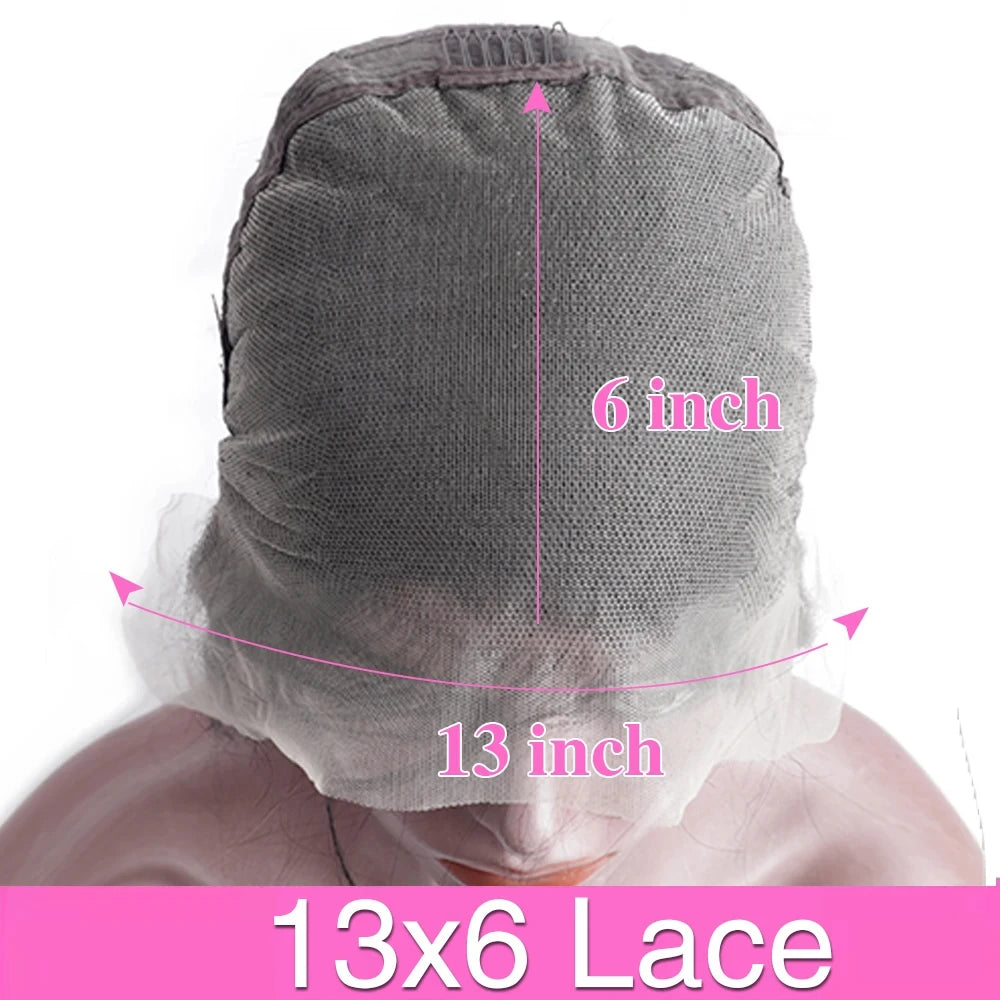 Perruque frontale en dentelle HD 13x6, cheveux humains bouclés Deep Wave 38-40 pouces, perruques brésiliennes 5x5 Lace Front pour femmes, pré-épilées