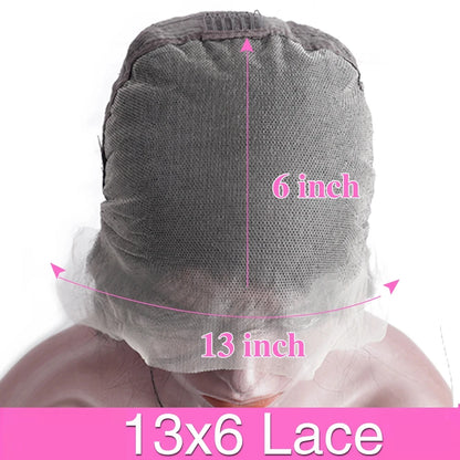 Perruque frontale en dentelle HD 13x6, cheveux humains bouclés Deep Wave 38-40 pouces, perruques brésiliennes 5x5 Lace Front pour femmes, pré-épilées