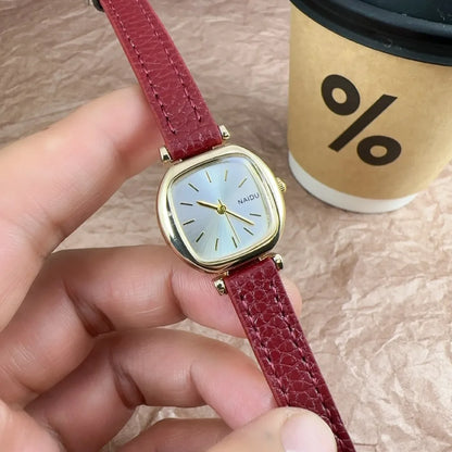Montre Femme Quartz Petit Cadran zkceenier SN250233 — Bracelet Cuir, Style Mode Étudiant, 6 Coloris