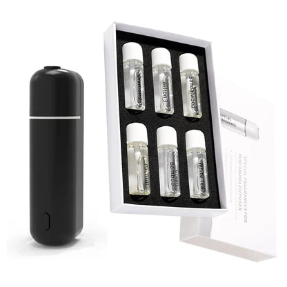 Diffuseur Parfum Voiture — Désodorisant Grille Aération & 6 Huiles Essentielles Incluses