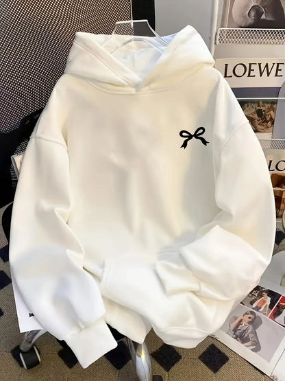 Sweat-shirt à capuche pour femme de style européen 2026, sweat-shirt à motifs imprimés, sweat-shirt ample et confortable avec poches