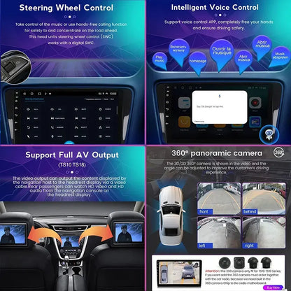 Android 15 pour Volkswagen Amarok 1 2016 - 2020 Navigation GPS Sans Fil Carplay Auto Autoradio Multimédia 4G Wifi NON 2DIN