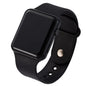 Montre Digitale LED Sport CK1500 — Bracelet Silicone, Cadran Rectangle, Unisexe