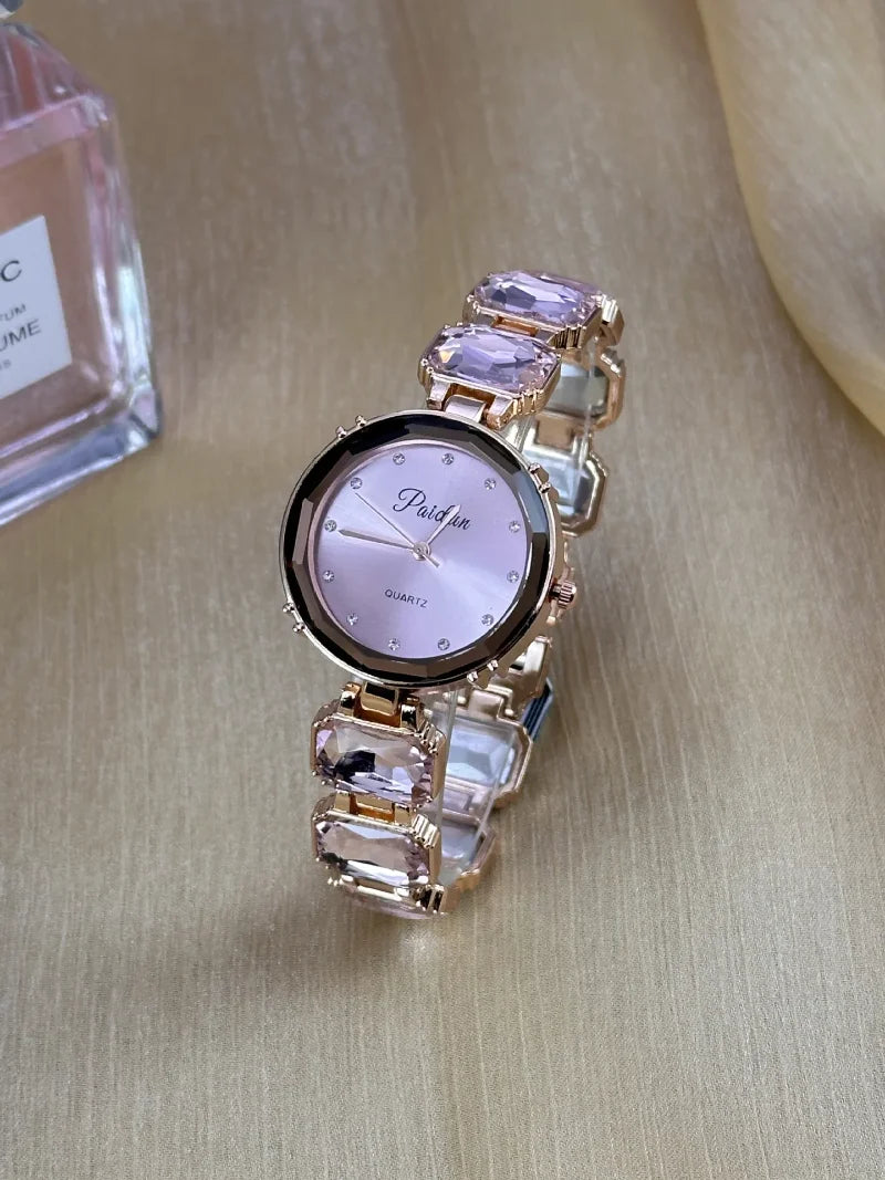 Montre Femme Quartz Diamant zkceenier XGD724 — Bracelet Alliage, Cadran Rond 30mm, 6 Coloris