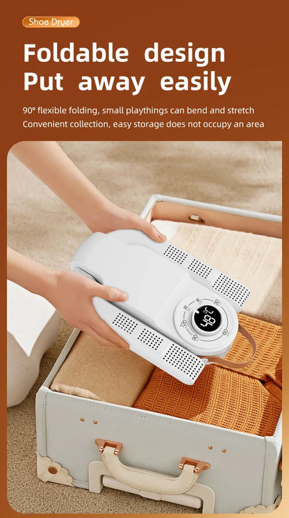Sèche-Chaussures Intelligent 150W — Minuterie, Séchage Rapide, Désodorisant & Stérilisant