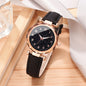 Montre Femme Quartz Légère Rétro S04065 — Bracelet PU 20mm, Chiffres Arabes, Style Artistique, 7 Coloris