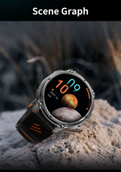 Smartwatch GPS GUHUAVMI T-Rex3 Pro 2026 — AMOLED 1,7", Batterie 1100mAh, 10 ATM, 100+ Modes Sport