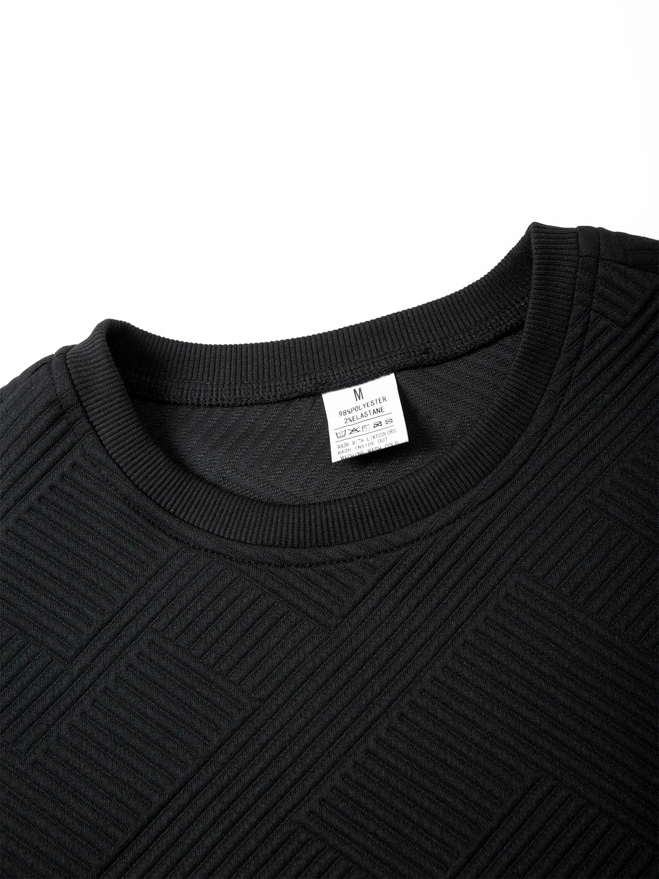 Sweat-shirt à col ras du cou pour homme, vêtement de sport chaud, basique, pour l'extérieur, décontracté, sans capuche, printemps-automne