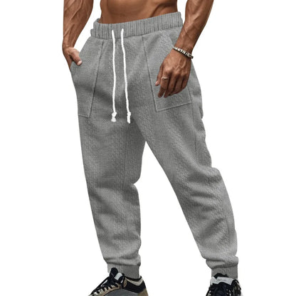 Pantalon Jogging Homme — Coupe Ample | Ceinture Élastique & Cordon | Poches | Casual | 5 Coloris | S à XXXL