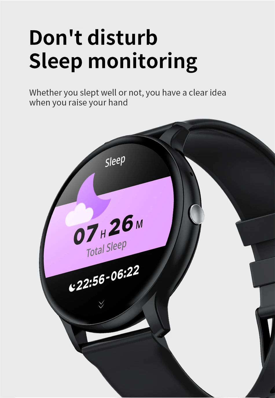 Smartwatch LIGE 2025 — Bluetooth 5.3, Écran 1,39", Santé 24h, IP68