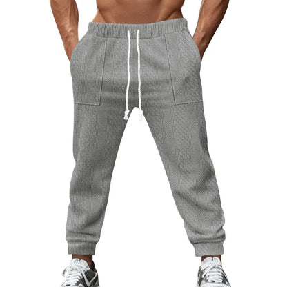Pantalon Jogging Homme — Coupe Ample | Ceinture Élastique & Cordon | Poches | Casual | 5 Coloris | S à XXXL