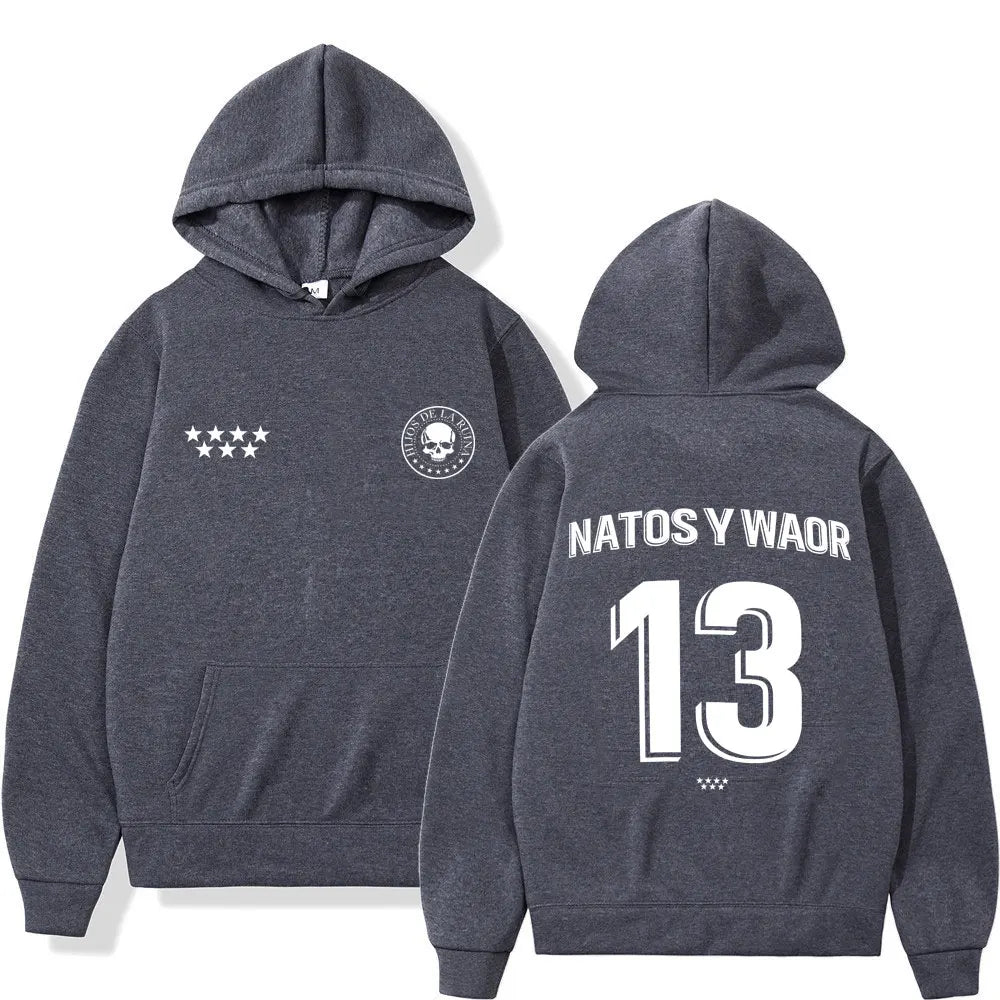 Sweat à Capuche Hip-Hop Streetwear Unisexe — Motif Imprimé | Style Gothique & Punk | Ample | 10 Coloris | S à XXXL