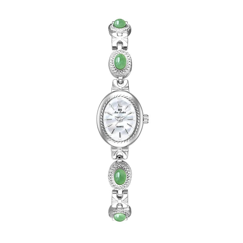 Montre Femme Quartz BS Bee Sister BS-FA1859 — Cadran Ovale 18×22mm, Bracelet Alliage, 3 ATM, 3 Coloris