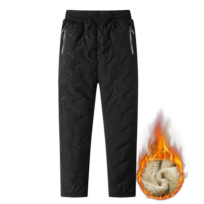 Pantalon Survêtement Thermique Homme — Laine d'Agneau | Imperméable Coupe-Vent | Slim | Automne Hiver
