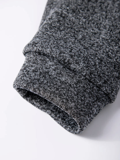 Pull à col roulé avec fermeture éclair pour homme, sweat-shirt d'extérieur, pull à demi-fermeture éclair, vêtements solides, PVD, printemps, automne