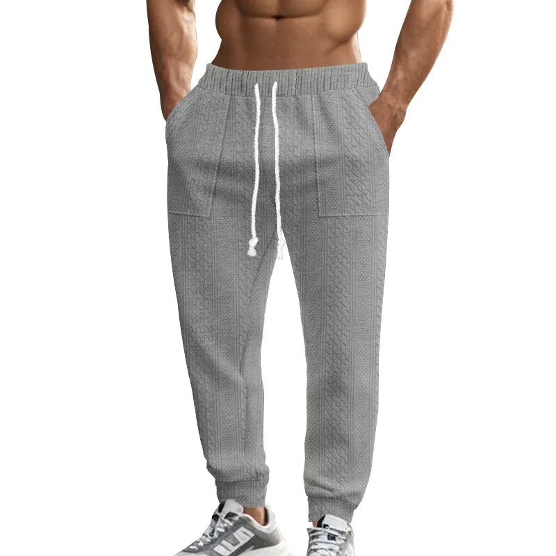 Pantalon Jogging Homme — Coupe Ample | Ceinture Élastique & Cordon | Poches | Casual | 5 Coloris | S à XXXL
