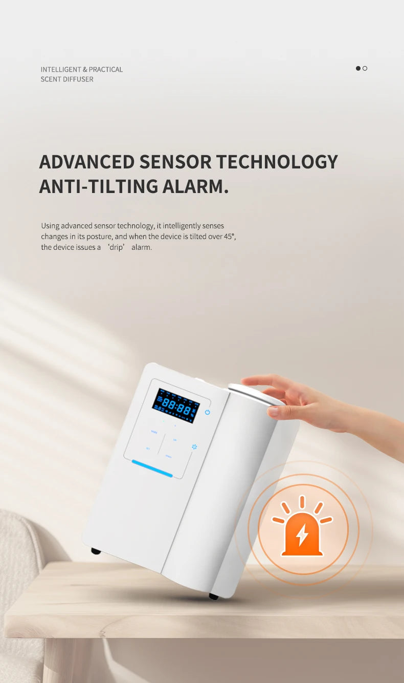 Diffuseur de Parfum Professionnel Bluetooth 200ml — Contrôle App, 300-500m³ & Alliage d'Aluminium
