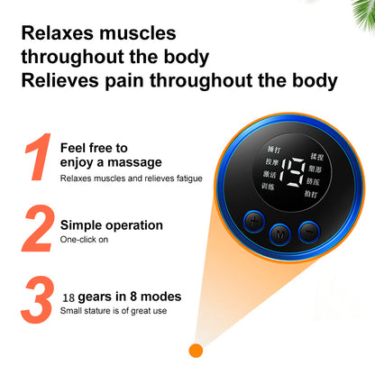 Masseur de cou EMS, Mini Patch de soulagement de la douleur musculaire du dos Cervical, tapis stimulateur, outil de soins de santé Portable pour les jambes et le corps
