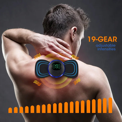 Masseur électrique de cou EMS, stimulateur de Massage musculaire, Instrument basse fréquence, patchs pour le dos, les cervicales et les mollets, Mini appareil pour douleurs articulaires