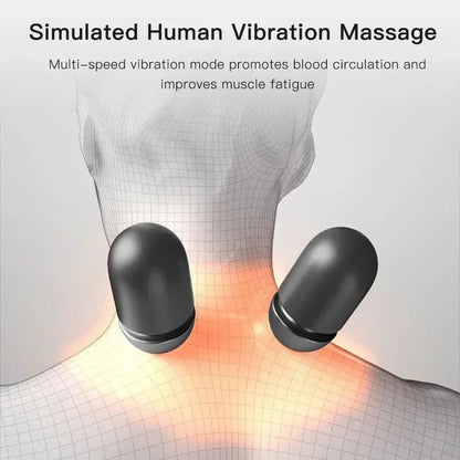 Masseur électrique pour le cou, oreiller cervical chauffant avec interrupteur, soutien du sommeil et du cou, soins de la colonne vertébrale