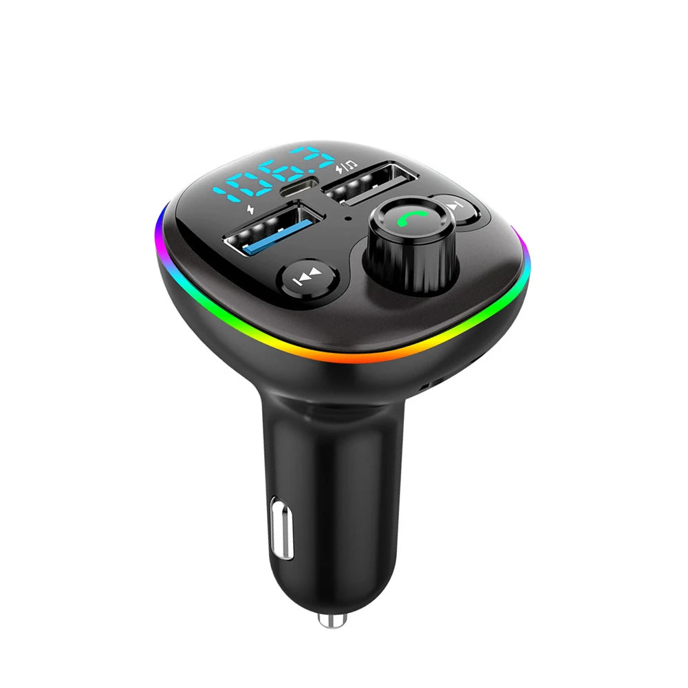 PD 18W transmetteur FM sans fil Bluetooth 5.0 Kit mains libres pour voiture double USB chargeur rapide modulateur Radio lecteur MP3 Support carte TF