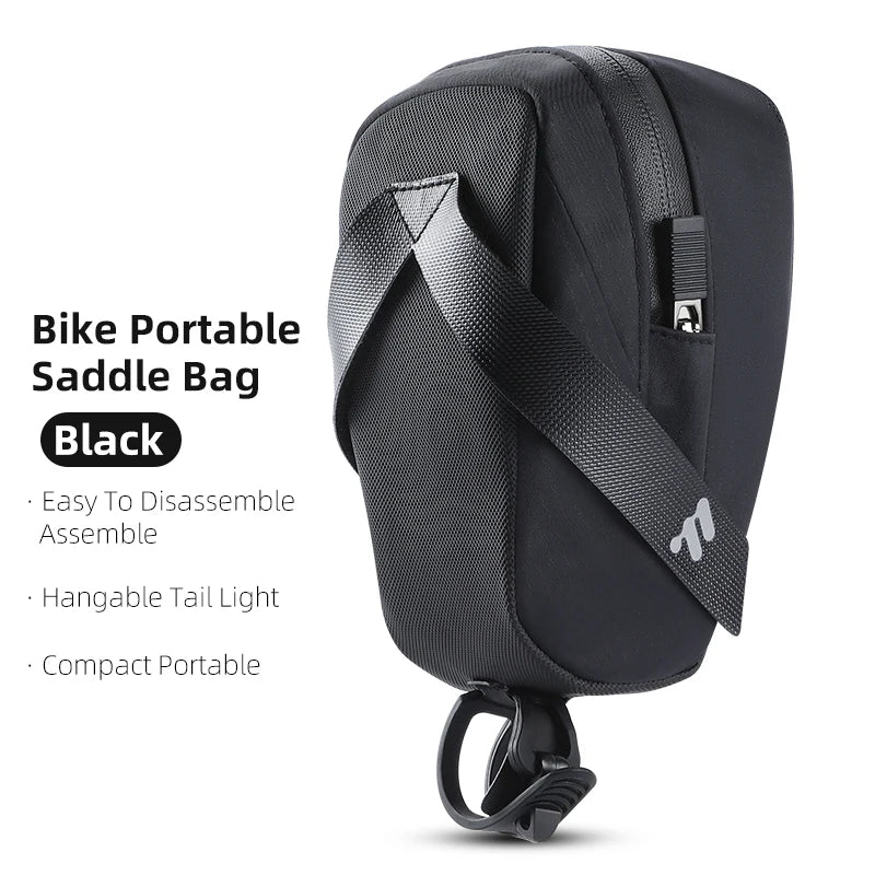 WEST BIKING – sac de selle de vélo Portable, léger 0,8 l, sac arrière de vélo, sac à outils de sport Durable, accessoires de vélo de route et vtt