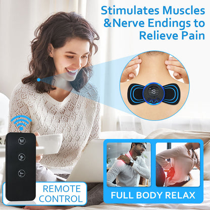 Masseur électrique de cou EMS, stimulateur de Massage musculaire, Instrument basse fréquence, patchs pour le dos, les cervicales et les mollets, Mini appareil pour douleurs articulaires