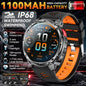 Smartwatch GUHUAVMI HT33 — AMOLED Saphir 1,7", Batterie 1100mAh, 100+ Sports, IP68