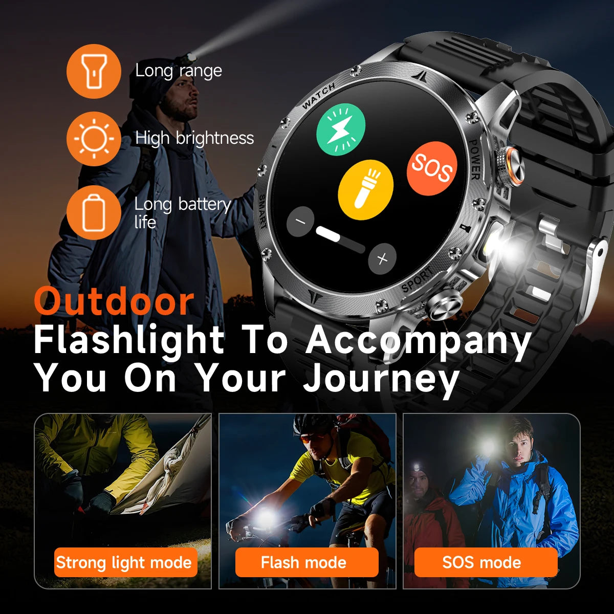 Militaire 1000mAh grande batterie montre intelligente numérique Bluetooth appel sport Smartwatch électronique montres pour homme Android 2026 nouveau