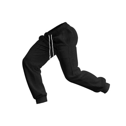 Pantalon Jogging Homme — Coupe Ample | Ceinture Élastique & Cordon | Poches | Casual | 5 Coloris | S à XXXL