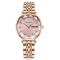 Montre Femme Quartz POEDAGAR 3012 — Acier Inoxydable, Aiguilles Lumineuses, Date & Jour, 3 ATM