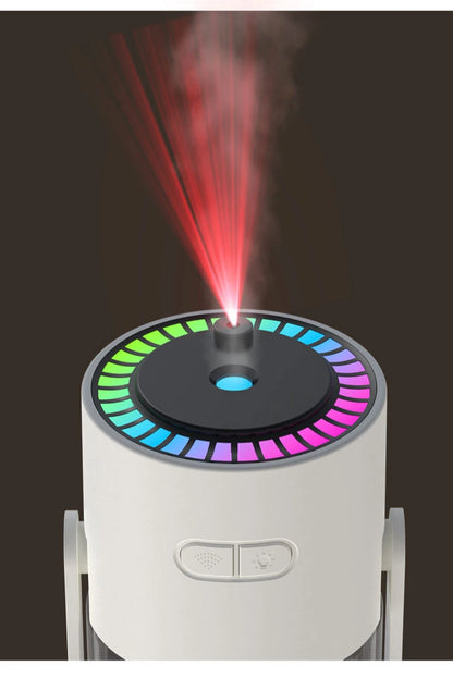 Humidificateur Projection Ciel Étoilé 280ml — LED Multimode, 2 Modes de Brume & USB 5V