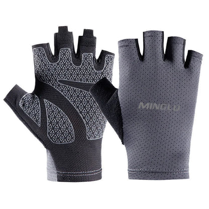 1 paire de gants de cyclisme d'été sans doigts Fitness pêche femmes hommes printemps gymnase respirant antidérapant Yoga élastique gants de vélo