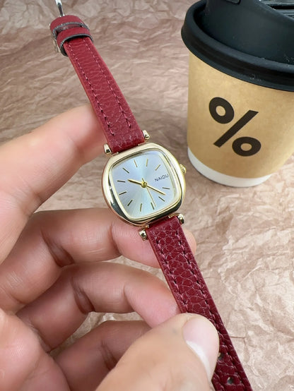 Montre Femme Quartz Petit Cadran zkceenier SN250233 — Bracelet Cuir, Style Mode Étudiant, 6 Coloris