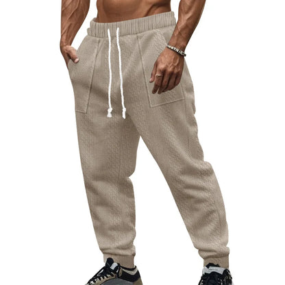 Pantalon Jogging Homme — Coupe Ample | Ceinture Élastique & Cordon | Poches | Casual | 5 Coloris | S à XXXL