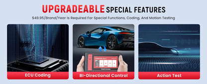 THINKTOadvocate MINI/MINI2-Scanner de Voiture, Outil de Diagnostic Automobile Tout Système, 28 Réinitialisations, Contrôle Bidirectionnel, Codage ECU, Lecteur de Code