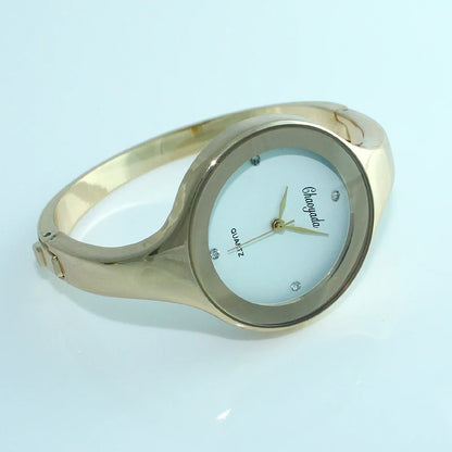 Montre Manchette Femme Quartz CYD D1 — Acier Inoxydable, Cadran Minimaliste 38mm, 10 Coloris