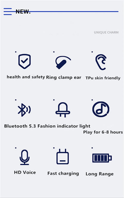 High-Quality TWS Bone Conduction Bluetooth Wireless Earphones with Mic for Sports and Noise Reduction
