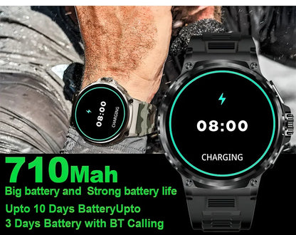 Montre Connectée Homme BOALZETD V69 — AMOLED 1,85", Batterie 710 mAh, GPS, IP67, 100+ Sports, 6 Coloris | TechNova X