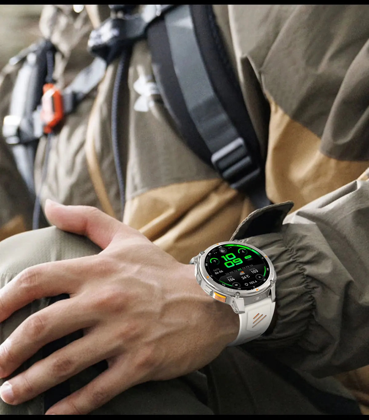 Smartwatch GPS GUHUAVMI T-Rex3 Pro 2026 — AMOLED 1,7", 1100mAh, 10 ATM, 100+ Sports, 15 Variantes