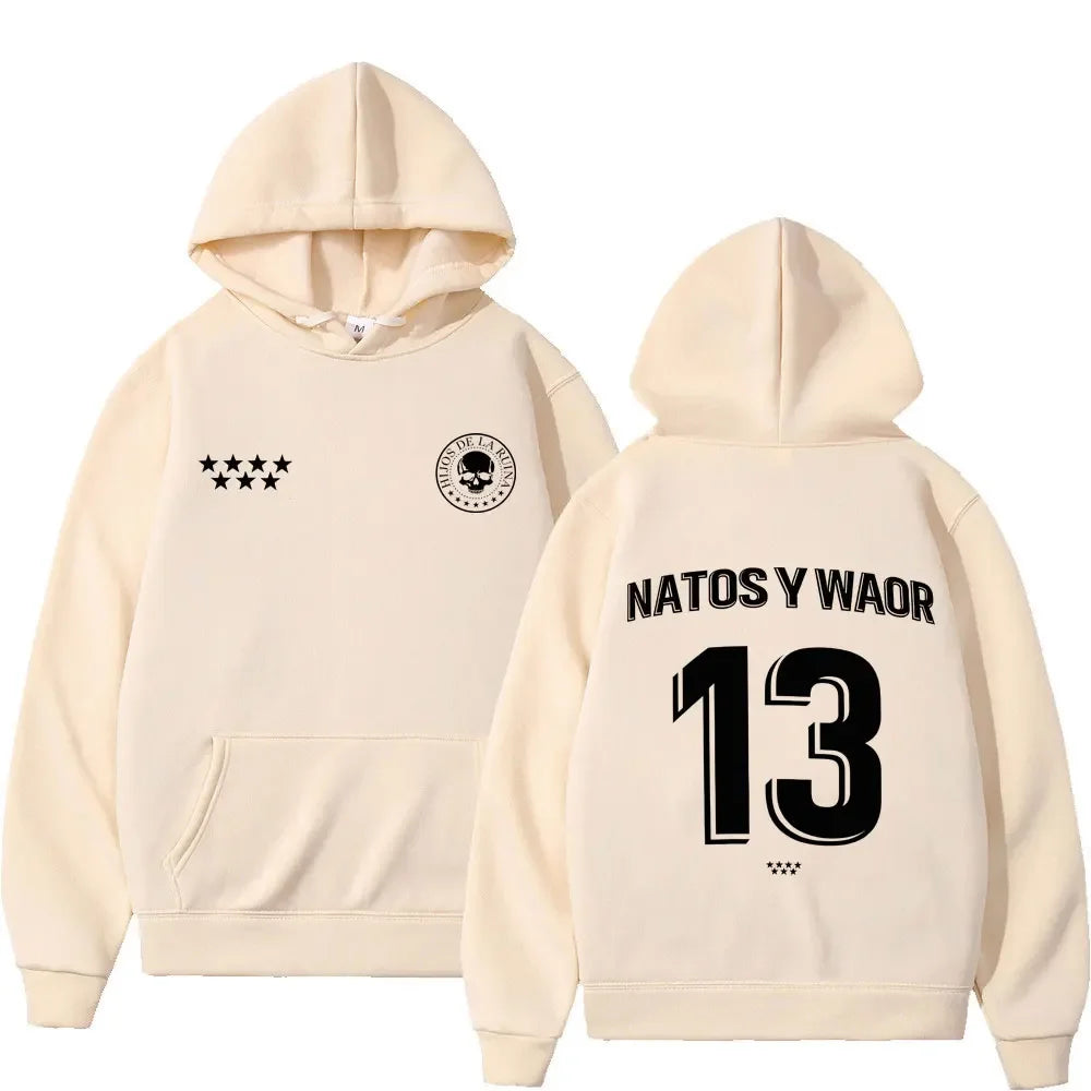 Sweat à Capuche Hip-Hop Streetwear Unisexe — Motif Imprimé | Style Gothique & Punk | Ample | 10 Coloris | S à XXXL