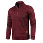 Pull Col Roulé Homme — Demi-Fermeture Éclair | Polyester Tricoté | Couleur Unie | Printemps Automne | 6 Coloris | M à 4XL