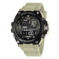 Montre électronique de sports de plein air pour hommes, réveil lumineux, montre à grand cadran