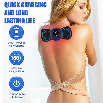 Masseur électrique de cou EMS, Instrument de Stimulation musculaire, patchs pour le dos, les cervicales et les mollets, douleur des articulations, masseur basse fréquence