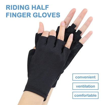 1 paire de gants de cyclisme d'été sans doigts Fitness pêche femmes hommes printemps gymnase respirant antidérapant Yoga élastique gants de vélo