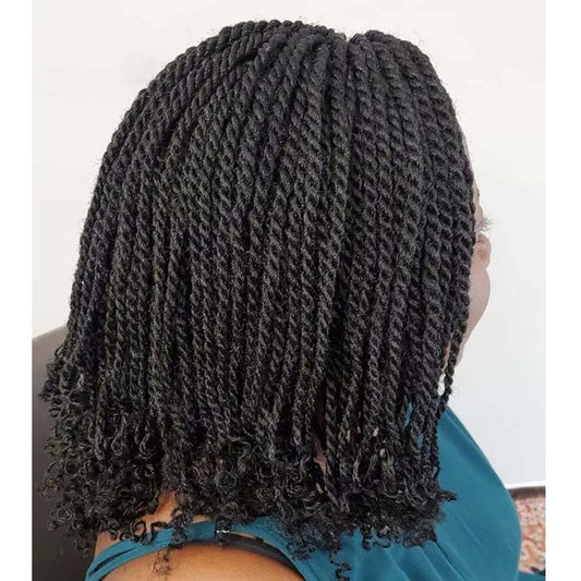 Nouvelle boîte de perruques tressées synthétiques pour femmes noires, perruques africaines tressées au Crochet, résistantes à la chaleur, courtes et crépues