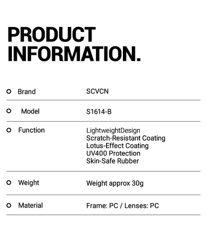 SCVCN vélo cyclisme lunettes mode sport lunettes de soleil vélo accessoires Golf Camping Wen femmes UV400 équipement de conduite en plein air