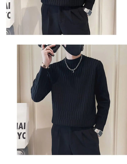 Sweat-shirt Homme Basique — Col Rond | Manches Longues | Couleur Unie | Automne Hiver | M à 5XL