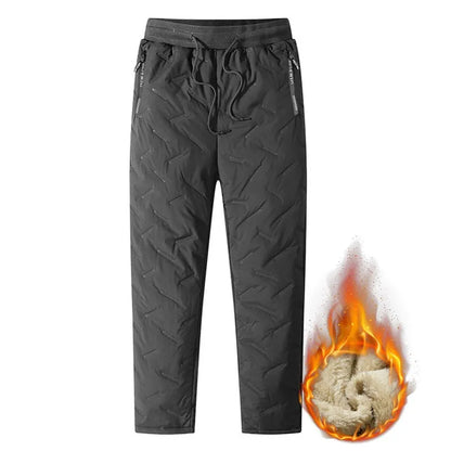 Pantalon Survêtement Thermique Homme — Laine d'Agneau | Imperméable Coupe-Vent | Slim | Automne Hiver