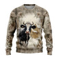 Sweat-shirt Unisexe Imprimé 3D — Animaux de Ferme | Style Harajuku Y2K | Col Rond | Enfant & Adulte | XS–6XL